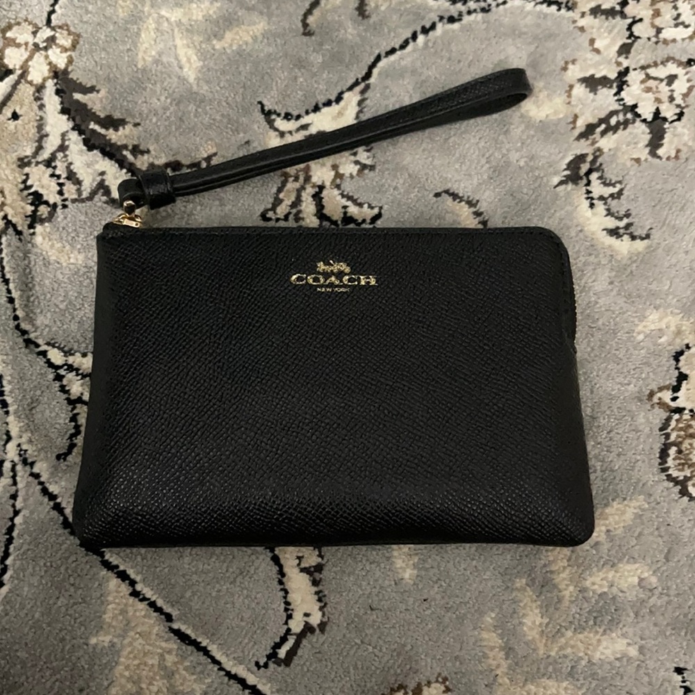 Black Coach Wristlet